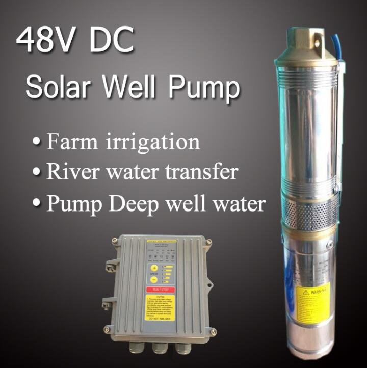 48VDC high efficiency solar well pumps and DC controller 